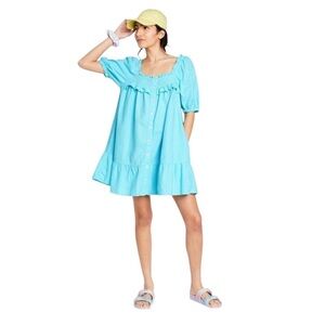 Stoney Clover  Blue Ruffle Dress